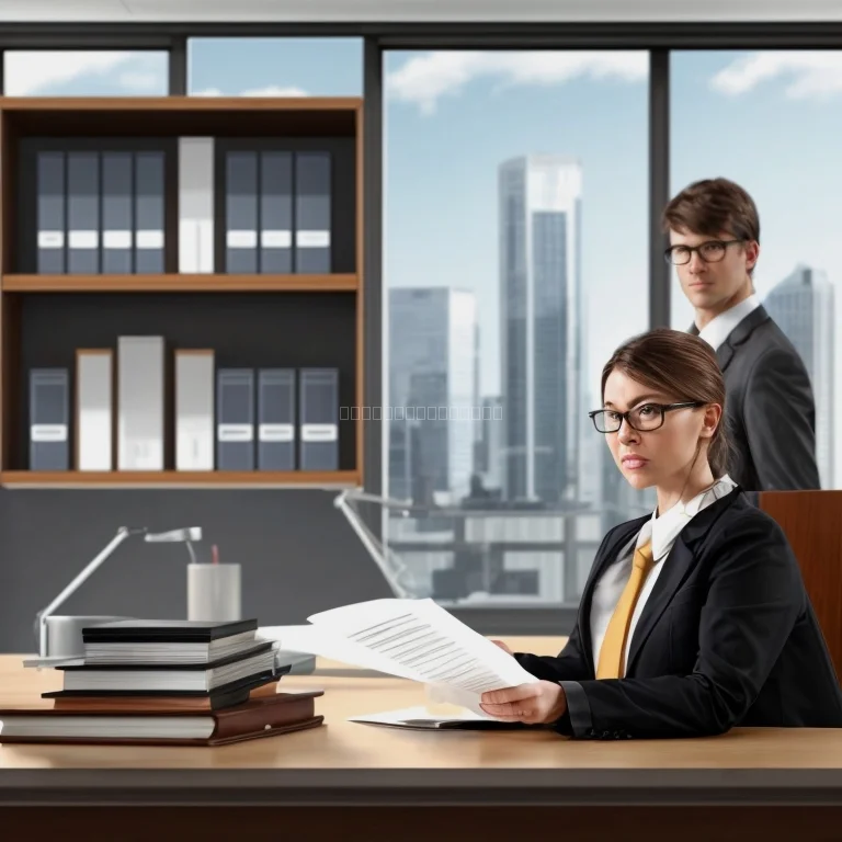 Contract documents on desk