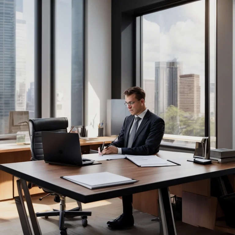 Agent consulting with lawyer